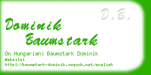 dominik baumstark business card